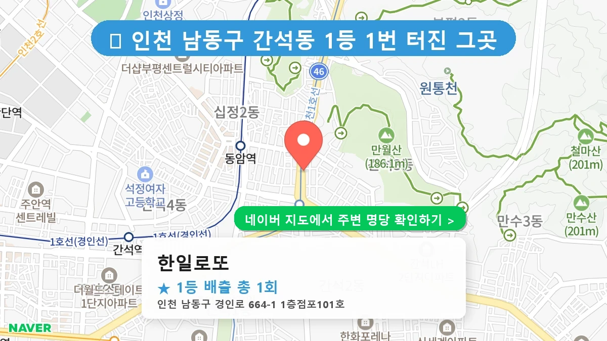 한일로또 네이버 지도