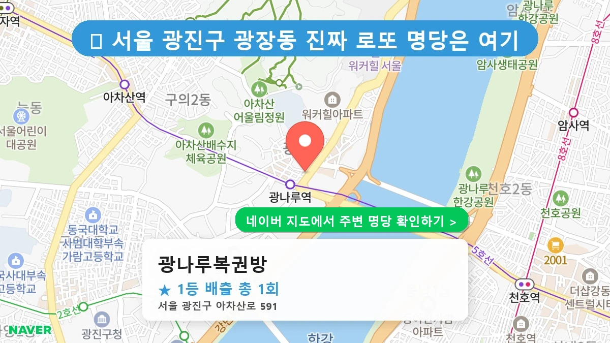 광나루복권방 네이버 지도