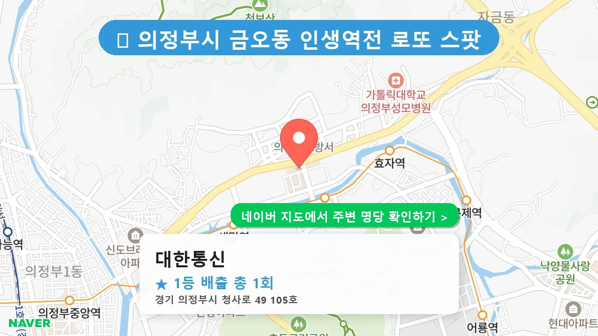대한통신 네이버 지도