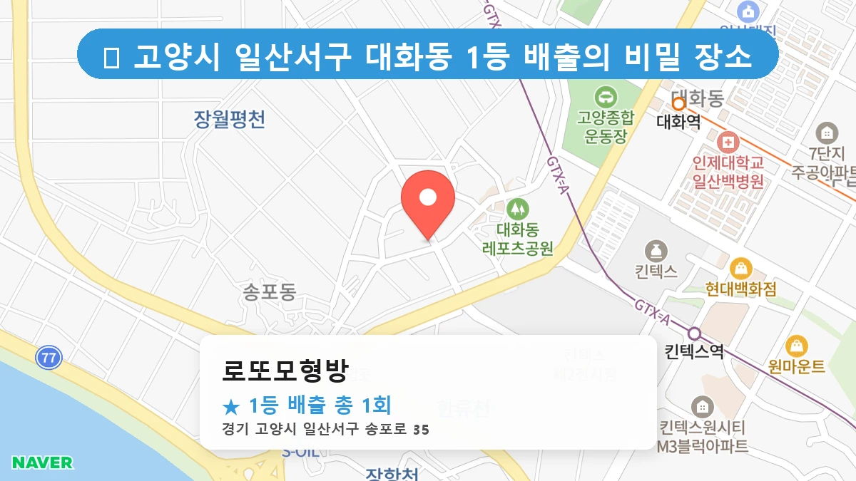 경기 고양시 일산서구 대화동 대화동 로또 명당 로또모형방 1등 당첨 배출점 전경