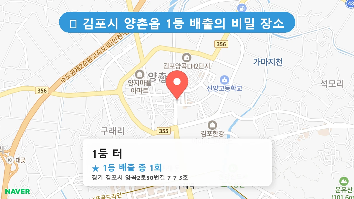 경기 김포시 양촌읍 양촌읍 로또 명당 1등 터 1등 당첨 배출점 전경