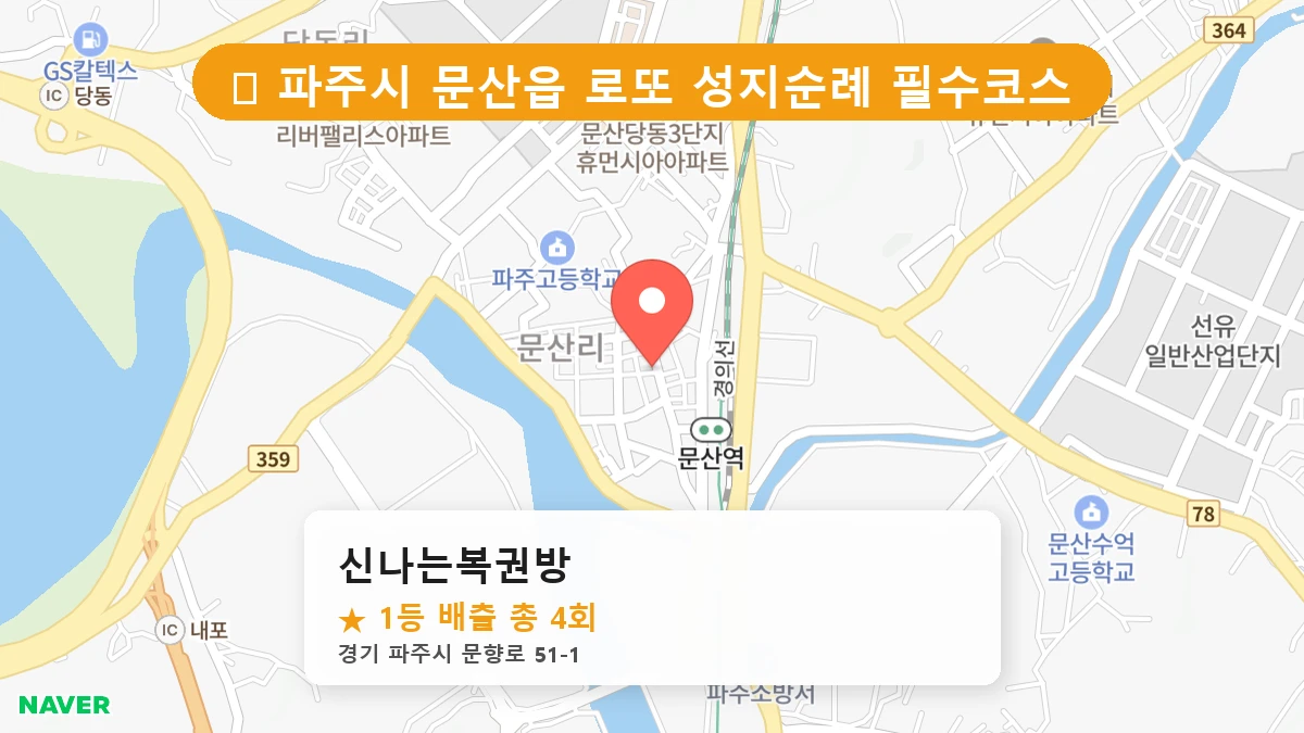 경기 파주시 문산읍 로또 명당 신나는복권방 1등 당첨 배출점 전경
