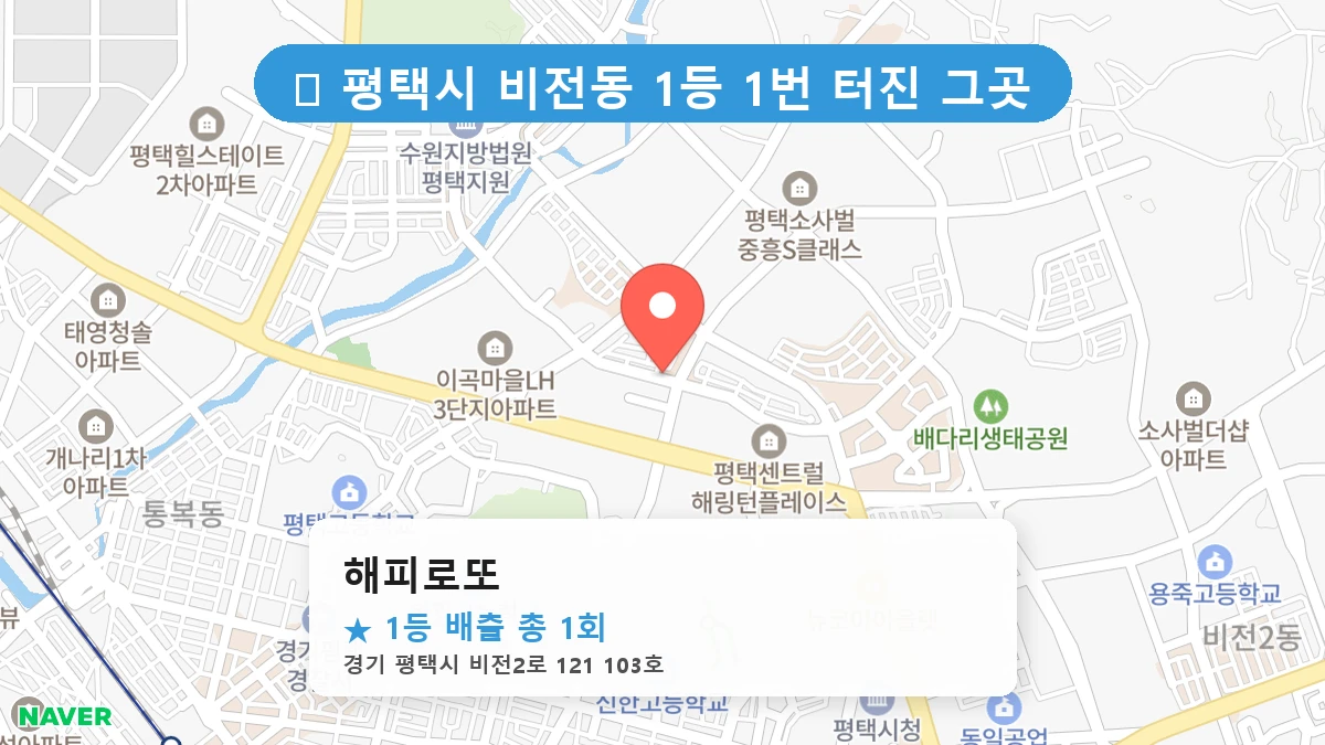 경기 평택시 비전동 비전동 로또 명당 해피로또 1등 당첨 배출점 전경